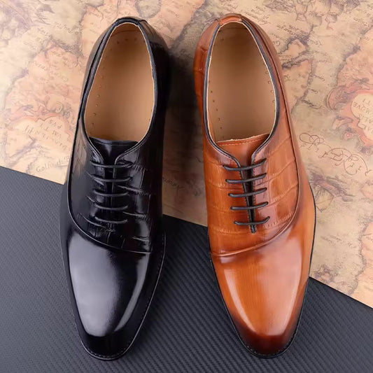 Regent Cowhide Dress Shoes (Hand-Crafted)