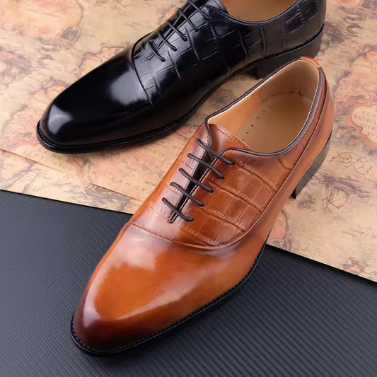 Regent Cowhide Dress Shoes (Hand-Crafted)